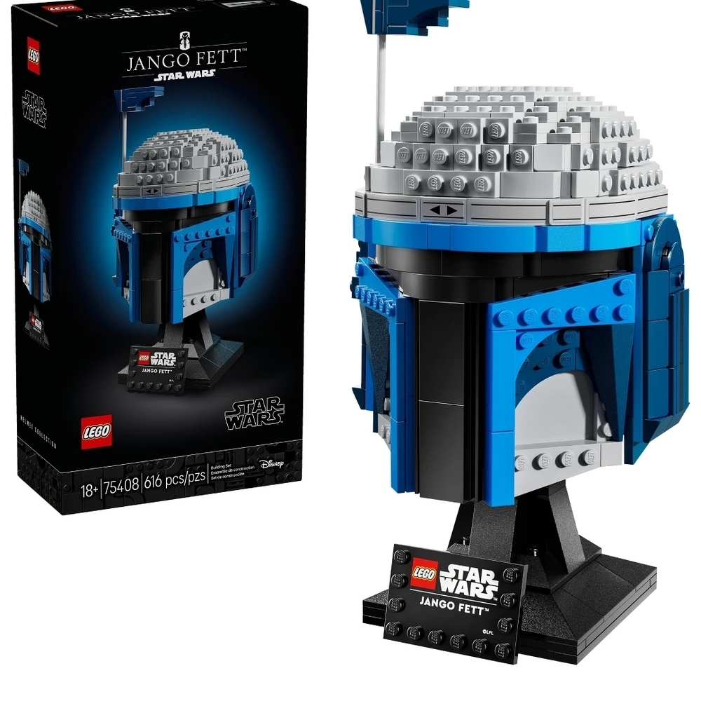 Lego Star Wars Jango Fett Helmet - Blue, Gray, Black